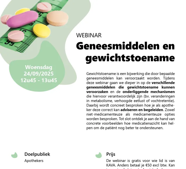 uitnodiging geneesmiddelen en overgewicht