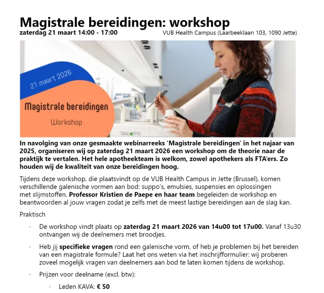 uitnodiging magistrale bereidingen workshop