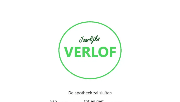 affiche jaarlijkse vakantie